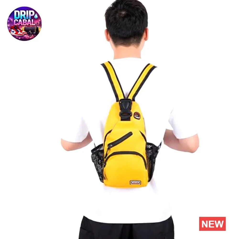 Waterproof Nylon Crossbody Sling Backpack with Adjustable Straps - Picture 3 of 6
